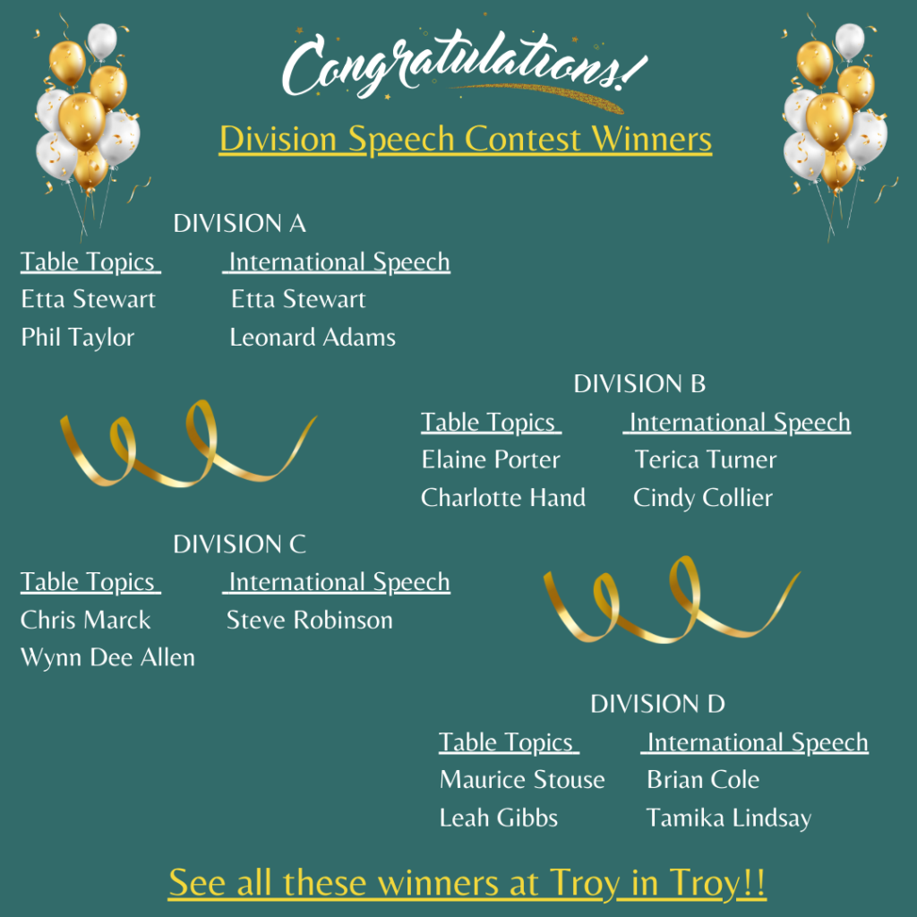 Division Contest Winners