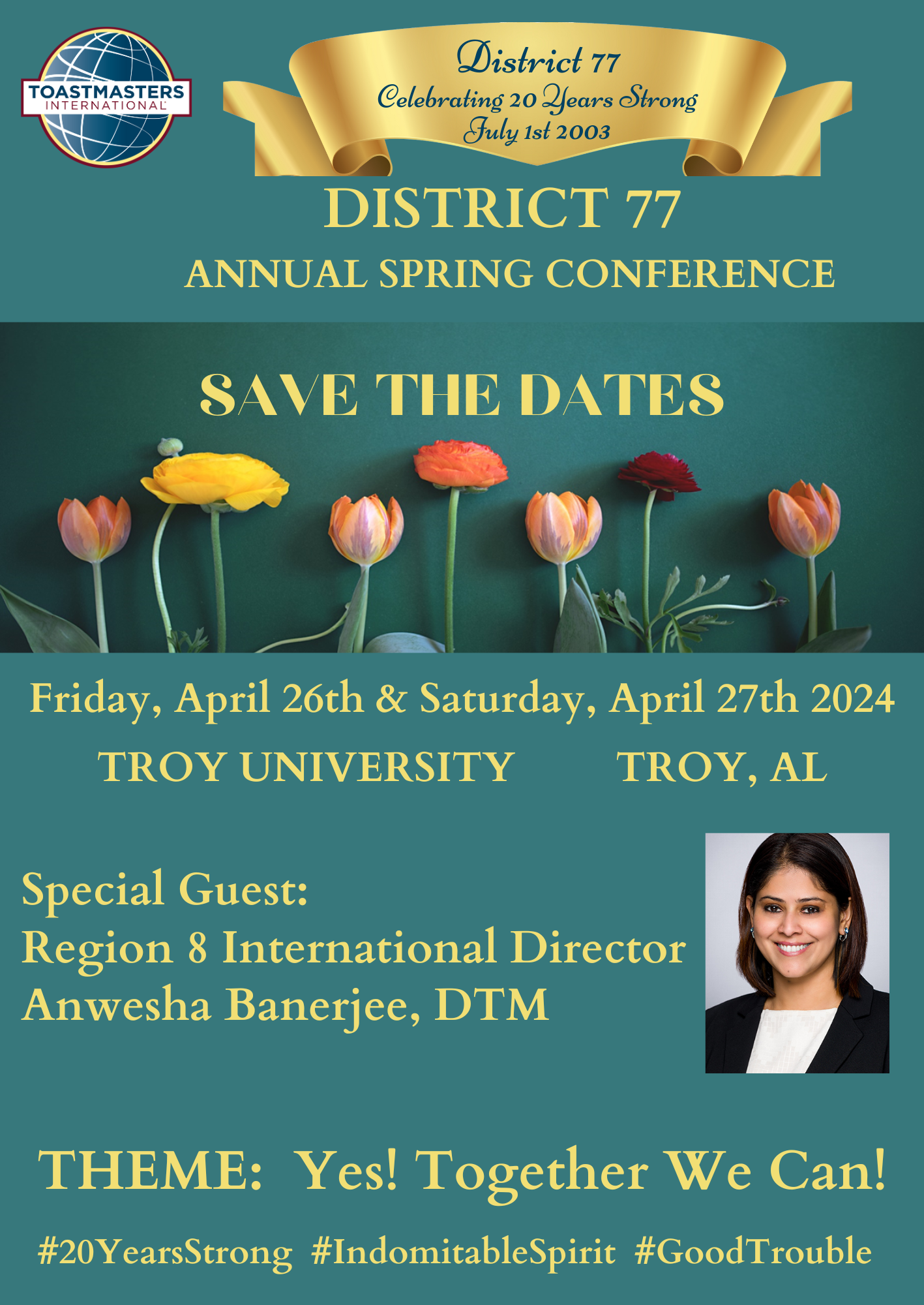 District 77 Annual 2024 Spring Conference Toastmasters District 77